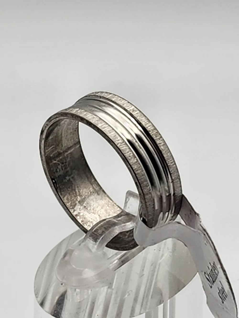 NWT Silver Tone Stainless Steel Band Ring (10.25)